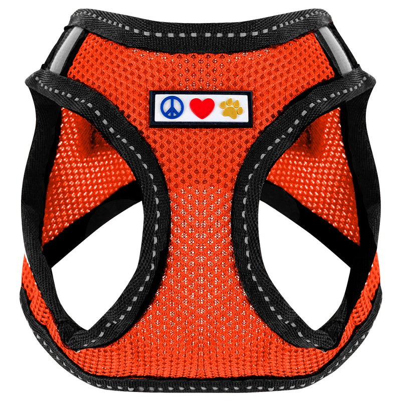 Pawtitas Orange Reflective Dog Harness, XX-Small 2X-Small (Pack of 1) - PawsPlanet Australia