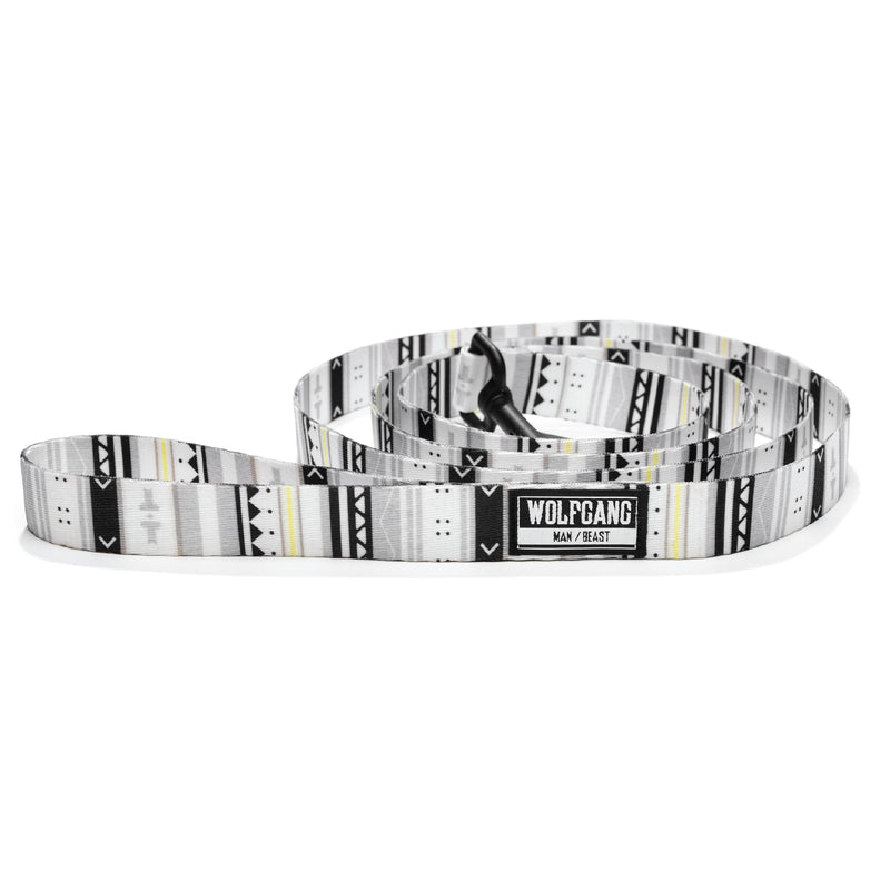 Wolfgang Heavy Duty Dog Leash, Pull-Tested to Over 800 lbs for Walking & Training, WhiteOwl Print, Large - PawsPlanet Australia