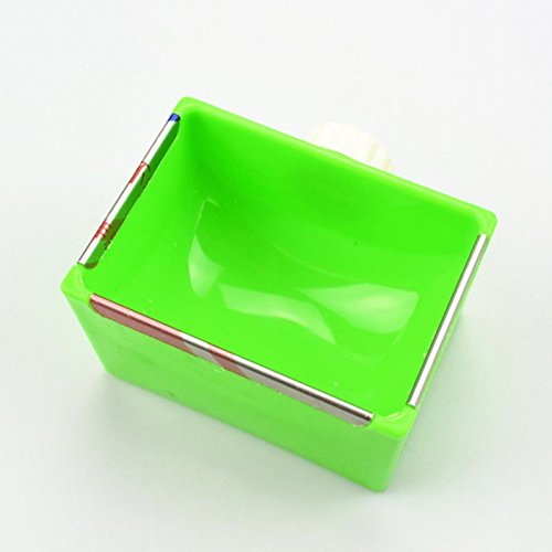 Small Pet Feeder Food Water Bowl Cage Hanging Dish for Birds Parakeet,Dwarf Syrian Hamsters,Hadgehog,Gerbils,Rats,Mice,Gerbils,Mini Small Animals (Green) Green - PawsPlanet Australia