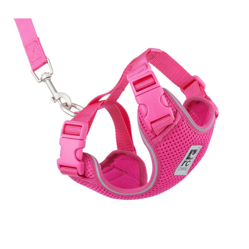 RC Pets Adventure Kitty Harness Includes Adjustable, Airmesh Fabric, 6' Leash and D-Ring Cat Walking Harness | Raspberry, Medium - PawsPlanet Australia