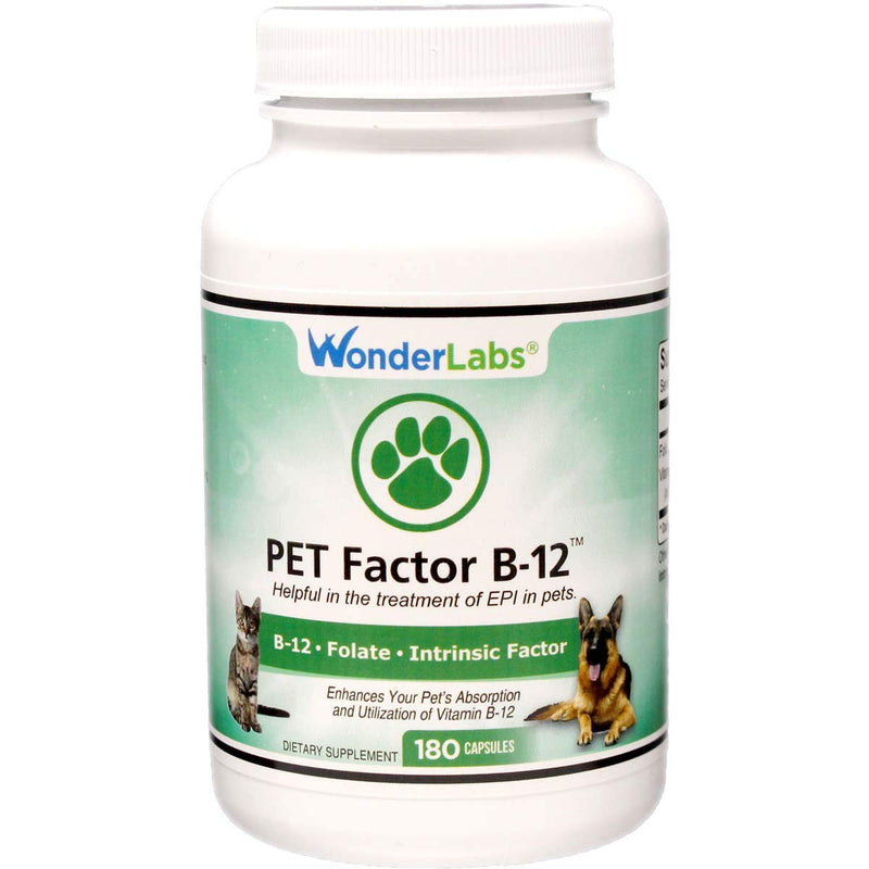WonderLabs Pet Factor B-12 | Vitamin B-12 in Methylcobalamin Form | Popular in Treatment of EPI in Dogs 180 - PawsPlanet Australia