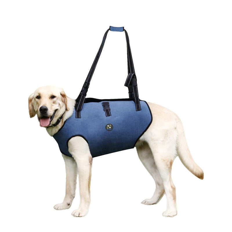 Coodeo Dog Lift Harness, Pet Support & Rehabilitation Sling Lift Adjustable Vest Breathable Straps for Old, Disabled, Joint Injuries, Arthritis, Loss of Stability Dogs Walk Blue Large - PawsPlanet Australia