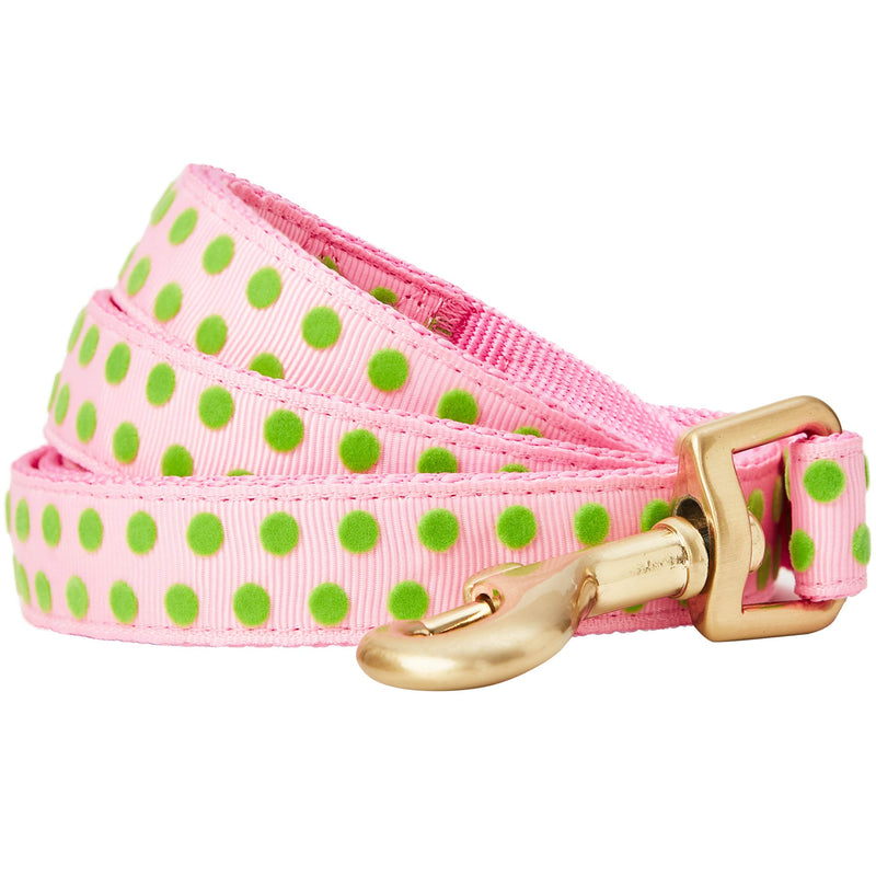 Blueberry Pet Valentine's Day Dog Leash, Velvety Soft-Touch Heart Flocking Lead for Medium Dogs, Baby Pink, 5 ft x 3/4" Flocking Print - Baby Pink - PawsPlanet Australia