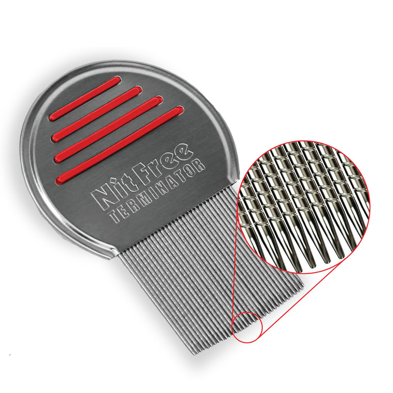 Lice Comb - Professional Stainless Steel Comb for Effective Head Lice Treatment (Colors May Vary) (Pack of 3) 3 Pack Lice Comb - PawsPlanet Australia
