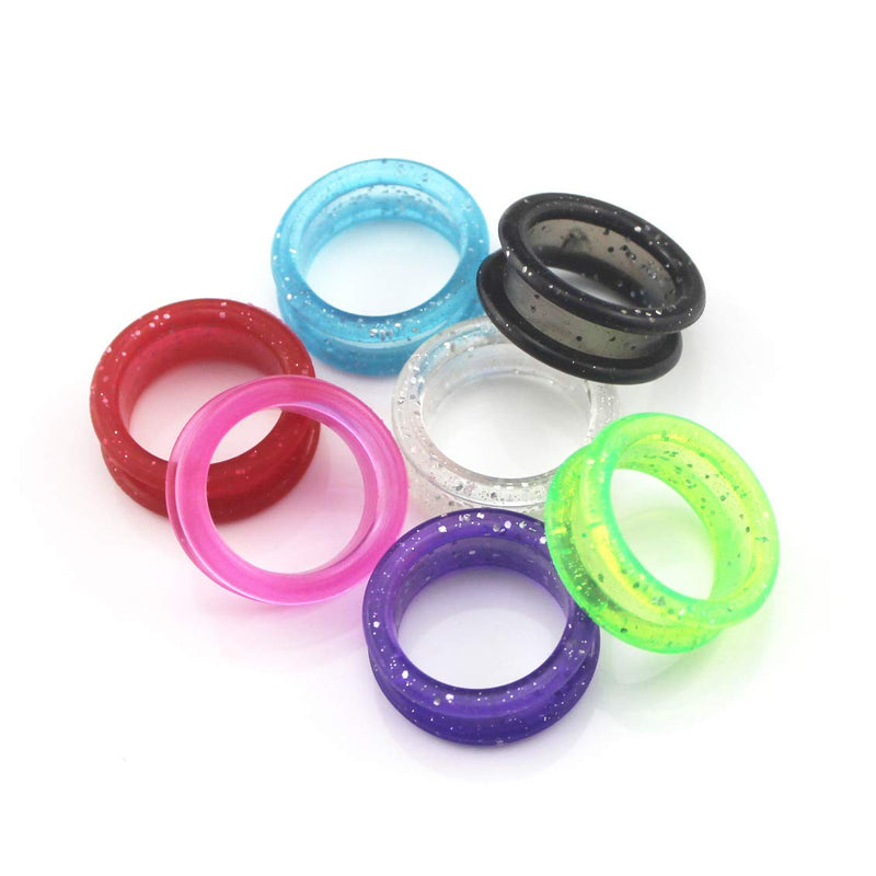 7x Barber Hair Shears Scissors Finger Rings Grips Inserts - Dog Grooming Finger Thumb Soft Silica Rubber Insert for Pet Shears - Candy Colors - PawsPlanet Australia