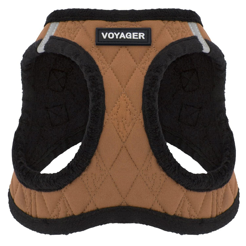 Voyager Step-In Plush Dog Harness – Soft Plush, Step In Vest Harness for Small and Medium Dogs by Best Pet Supplies - Harness (Beige Plush), M (Chest: 16 - 18") Harness (Beige Plush) M (Chest: 16 - 18") - PawsPlanet Australia