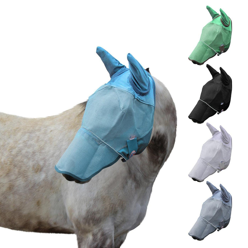 Derby Originals Reflective Mesh Fly Mask with 1 Year Warranty Includes Ears and Nose Cover - PawsPlanet Australia