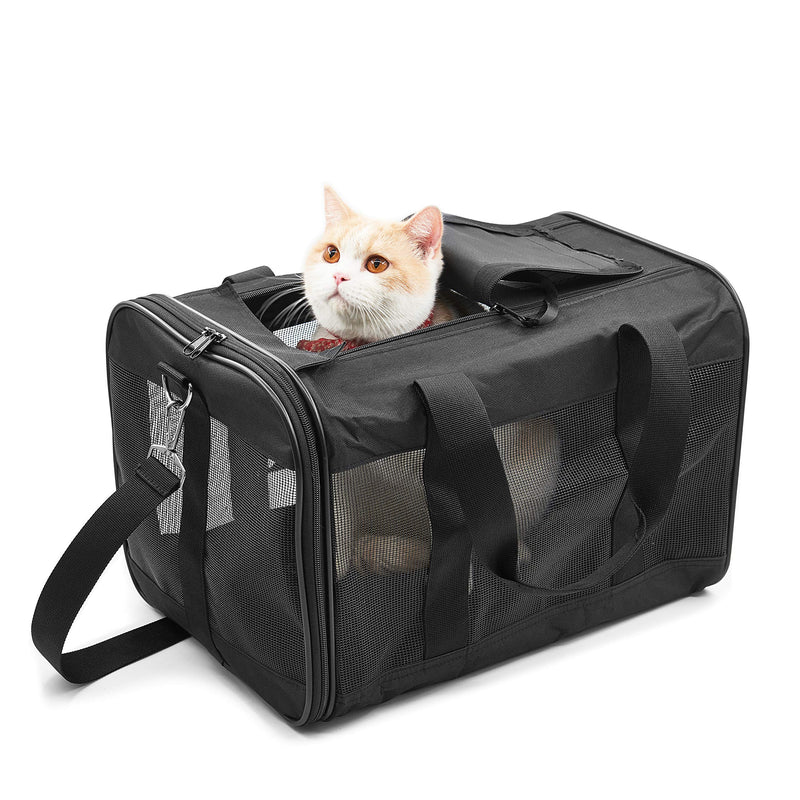 HITCH ScratchMe Pet Travel Carrier Soft Sided Portable Bag for Cats, Small Dogs, Kittens or Puppies, Collapsible, Durable, Airline Approved, Carry Your Pet with You Safely and Comfortably (M) - PawsPlanet Australia