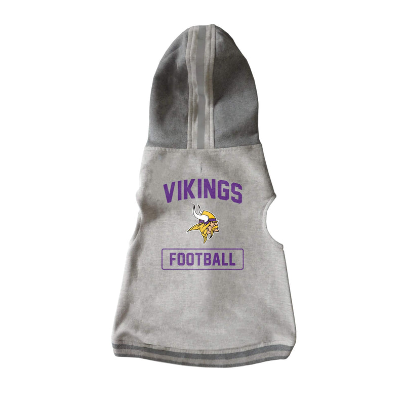 Littlearth Minnesota Vikings NFL Pet Hooded Crewneck with Team Logo and Name - PawsPlanet Australia