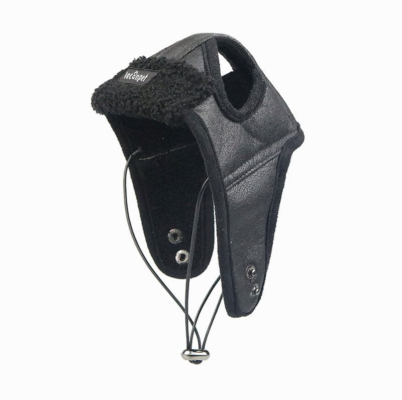 Leconpet Dog Aviator Hat, Dog Winter Pilot Hat with Ear Flaps for Cold Weather (XXL, Black) 2X-Large (Pack of 1)