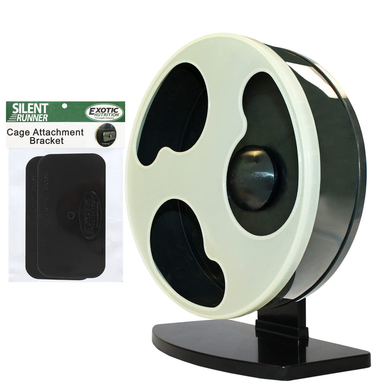 Silent Runner Glow Wheel - 12" Regular - Exercise Wheel + Cage Attachment - Silent, Fast, Durable Exercise Wheel - Sugar Gliders, Hamsters, Female Rats, Mice & Small Pets - PawsPlanet Australia