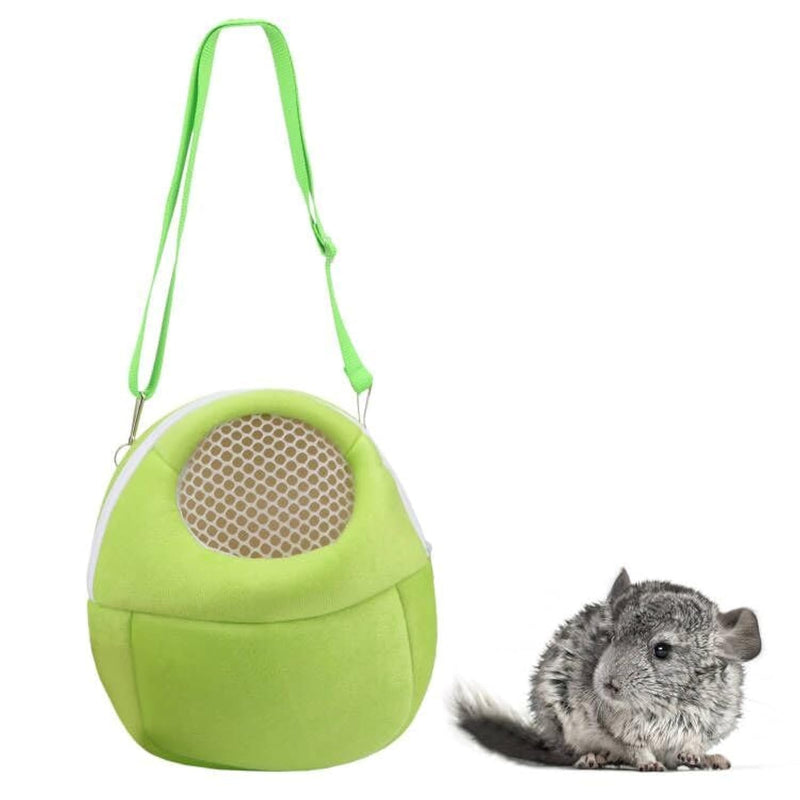 Hypeety Pet Carrier Bag Pet Sling Carrier Backpack Portable Travel Backpack Breathable Outgoing Bag bonding Pouch for Small Pets Hedgehog Hamsters Sugar Glider Chinchilla Guinea Pig (Green) Green - PawsPlanet Australia
