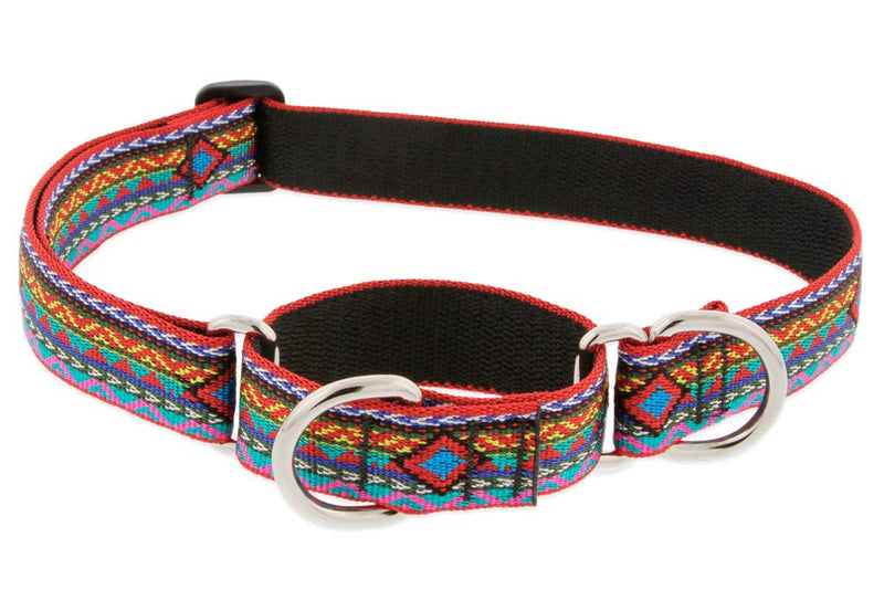 Martingale Large Dog Collar by Lupine 1" Wide El Paso Design adjusts 19" to 27" - PawsPlanet Australia