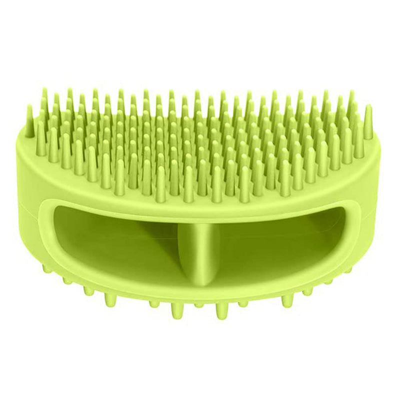 Dog Brush & Cat Brush, Soft Silicone Dog & Cat Grooming Brush, Pet Bath & Massage Brush for Cats and Dogs with Short or Long Hair, Cat Slicker Shedding Hair Brush Limegreen - PawsPlanet Australia