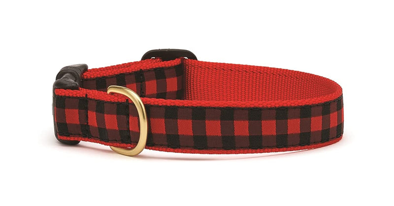 Up Country Buffalo Plaid Pattern Dog Collar, Medium (12 To 18 Inches) 1 Inch Wide Width - PawsPlanet Australia