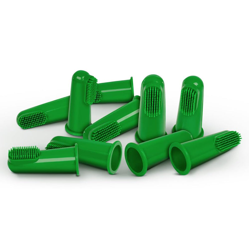 Vet's Best Vet’s Best Dog Toothbrush | Easy Teeth Cleaning for Dog Dental Care, Perfect for Dogs and Cats | Comes With 10 Soft Finger Brushes Per Pack - PawsPlanet Australia