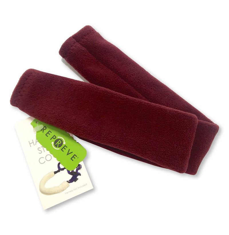 Dog Harness Strap Cover - Padding to Prevent Rubbing, Made of Recycled Polyester Fleece, Large/18 Long, Purple - PawsPlanet Australia