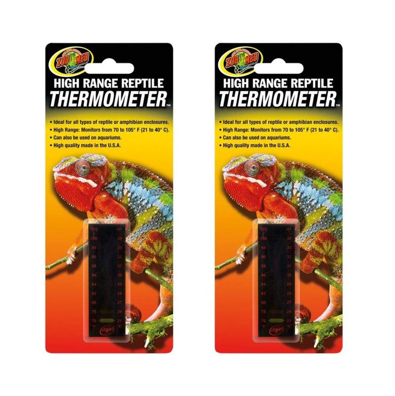 Zoo Med 2 Pack of High Range Reptile Thermometers - PawsPlanet Australia