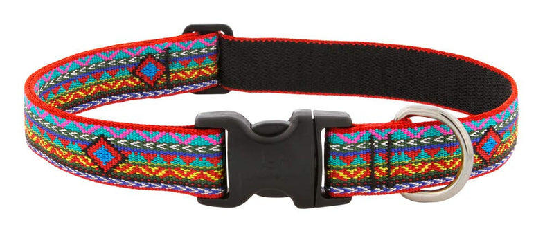 Lupine Dog Collar 1" Wide El Paso Design adjusts 16-28" Long - PawsPlanet Australia