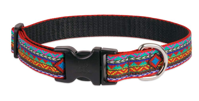 Lupine Dog Collar 1" Wide El Paso Design adjusts 12-20" Long - PawsPlanet Australia