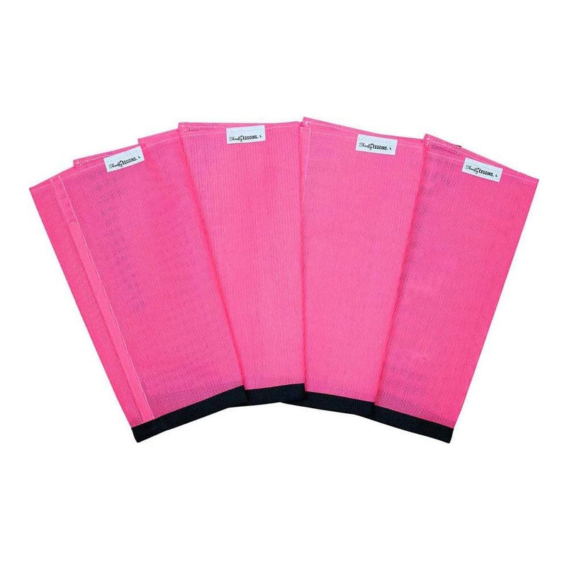 SHOOFLY Horse Leggins, Patented Loose Fitting Boots, Reduce Stomping, Stress & Fatigue, Breathable Plastic Mesh (Pink/Large)