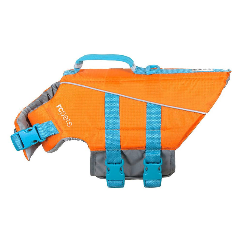 RC Pets Tidal Life Vest, Adjustable Dog Life Jacket, Orange/Teal, XX-Small XXS 1 - PawsPlanet Australia