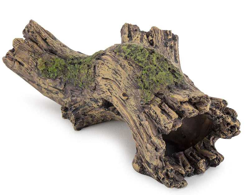 Hygger Small Aquarium Ornament Poly Resin Wood Trunk Log Fish Tank Decoration for up to 20 Gallon Tank Betta Fish Accessories Hideout Cave(Tree Log) - PawsPlanet Australia