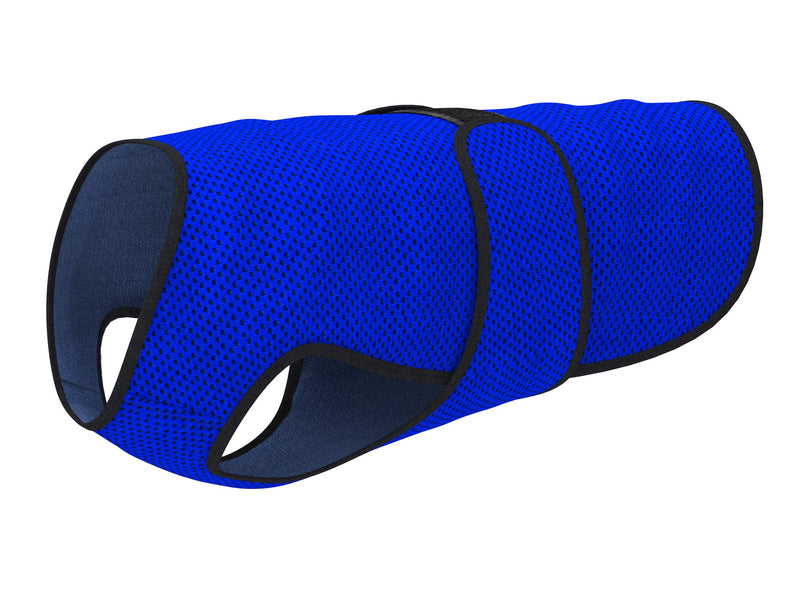 Dog Cooling Vest. Lightweight Jacket with Evaporative Cool Microfiber Technology, UV Protection Shirt for Beach, Sizing for Small, Medium and Large Dogs (XL, Dark Blue) X-Large - PawsPlanet Australia