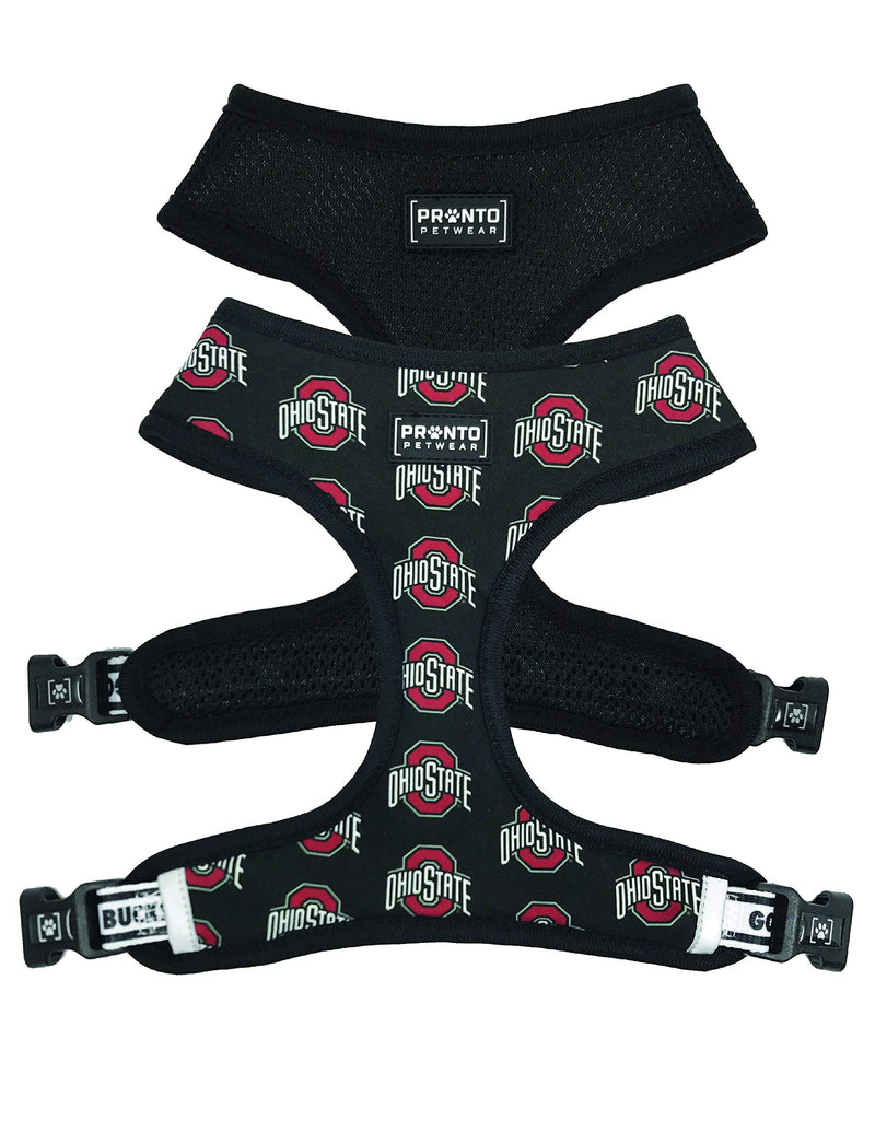Pronto Petwear Ohio State | OSU Logo Reversible Pet Harness Large - PawsPlanet Australia