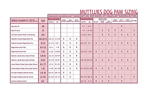 Muttluks, MuttSoks Cotton Knit Dog Socks with Non-Slip Pads X Large