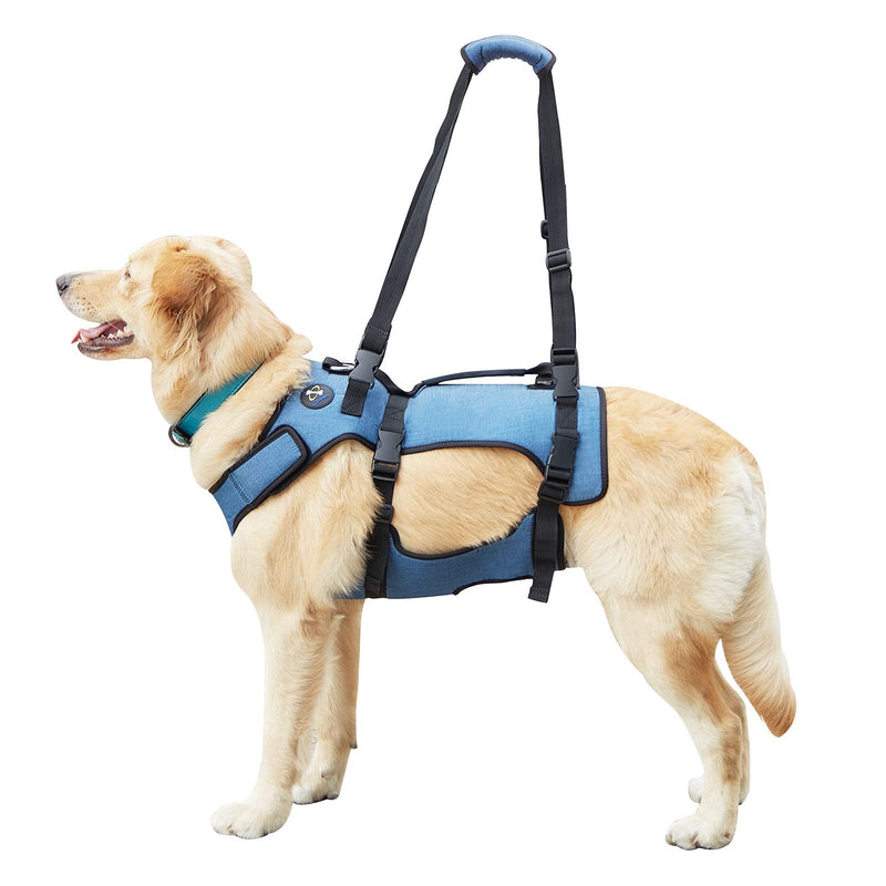 Coodeo Dog Lift Harness, Full Body Support & Recovery Sling, Pet Rehabilitation Lifts Vest Adjustable Breathable Straps for Old, Disabled, Joint Injuries, Arthritis, Paralysis Dogs Walk XLarge - PawsPlanet Australia