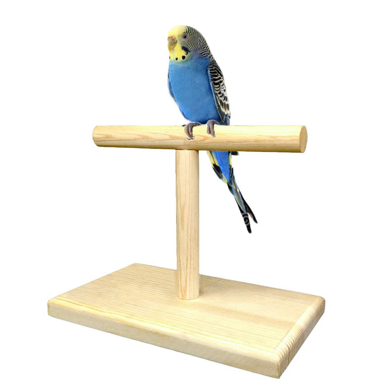 LINSHRY Bird Training Stand, Portable Tabletop Bird Perch Spin Training Perch for Parakeets Conures Lovebirds or Cockatiels - PawsPlanet Australia