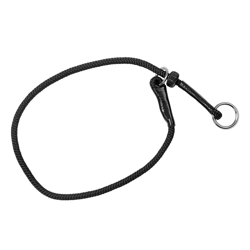 Dingo Gear Choke Collar for Dog Training Handmade of Cord with A Limiter, Waterproof Black S04059, (L) 1 LIMITER L