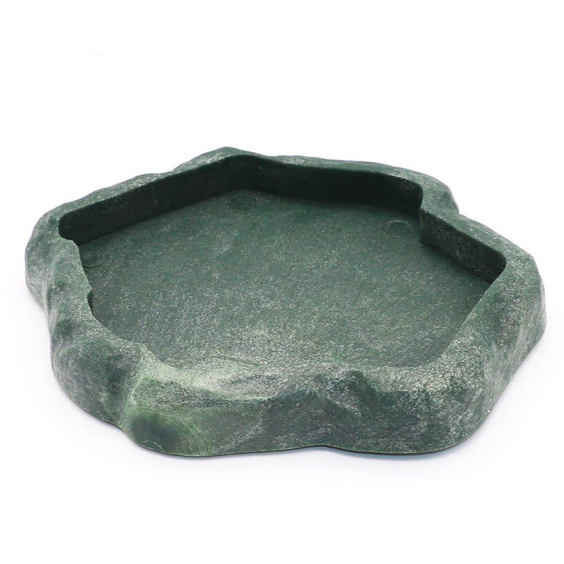 SLSON Reptile Feeder Terraium Bowl Plastic Shallow Reptile Feeder for Food and Water Feeding Dish for Lizard Gecko Bearded Dragon - PawsPlanet Australia