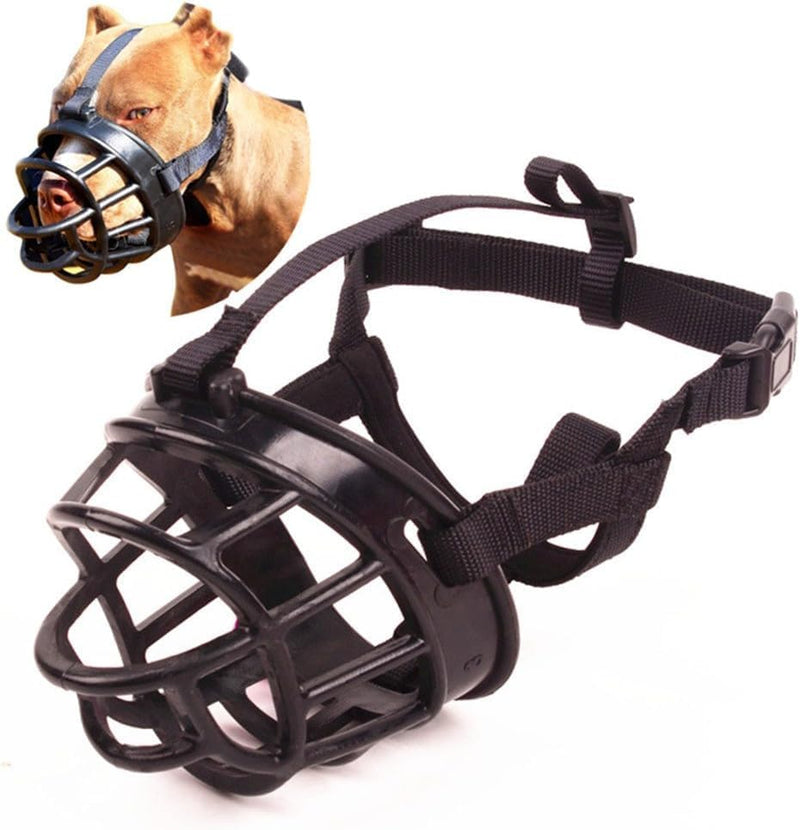 Mayerzon Dog Muzzle, Breathable Basket Muzzles for Small, Medium, Large and X-Large Dogs, Stop Biting, Barking and Chewing, Best for Aggressive Dogs (Medium, Black) - PawsPlanet Australia