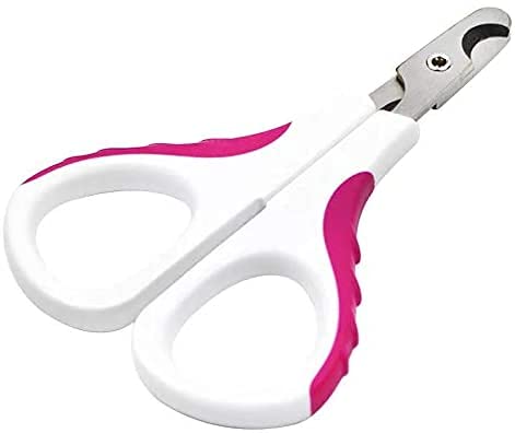 Professional Pet Nail Clippers for Small Animals - Best Cat Nail Clippers & Claw Trimmer Kit - Perfect Grooming Tool for Cat Small Medium Dog Bunny Rabbit Bird Puppy Kitten Ferret (Pink Flat Blade) - PawsPlanet Australia