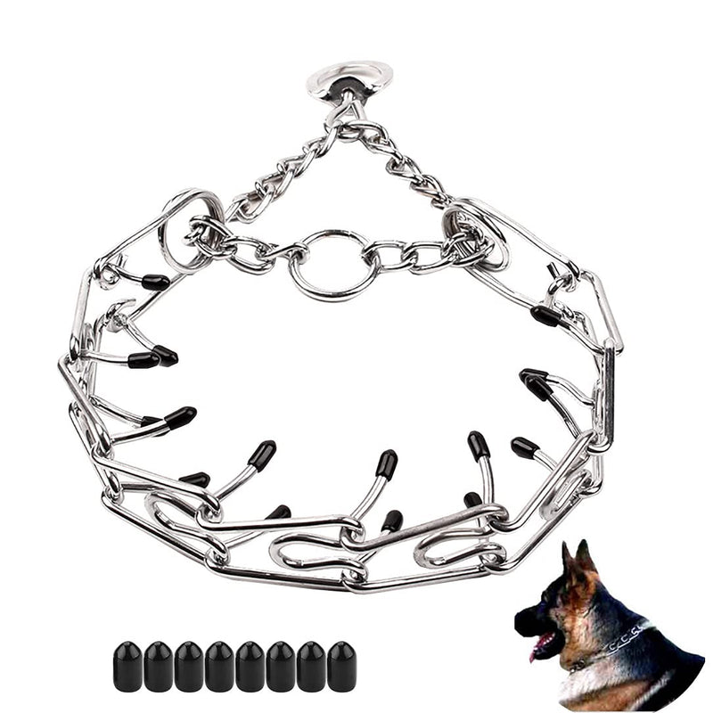 Love Dream Dog Prong Training Collar, Metal Choke Pinch Dog Collar with Comfort Tips, Adjustable Pet Training Collar for Small Medium Large Dogs Medium (3.0mm,13"-18"Neck) - PawsPlanet Australia
