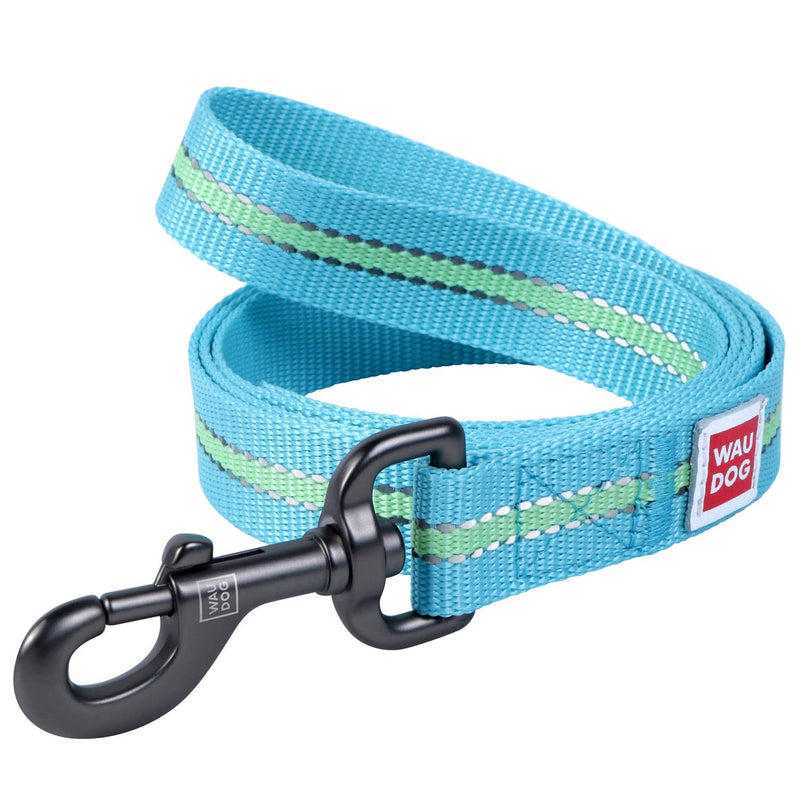Nylon Reflective Dog Leash 4 Ft - Nylon Dog Leashes for Large Dogs, Medium & Nylon Leash for Small Dogs - Long Nylon Dog Leash Reflective for Puppy Leash Nylon (4 Ft x 0.8" Wide, Blue) 4 Ft x 0.8" Wide