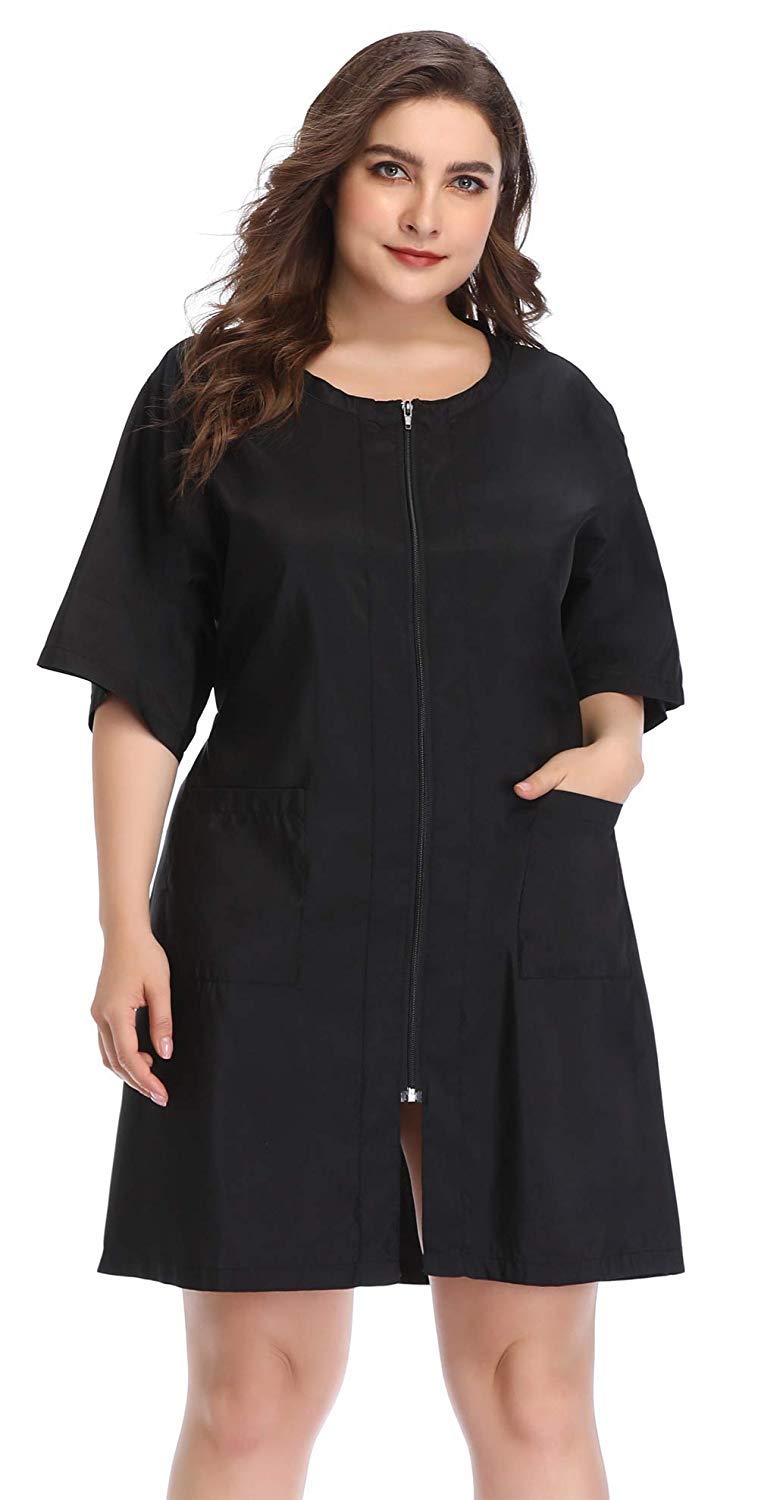PERFEHAIR Hair Stylist Dog Grooming Smocks for Women and Men, Barber Vest Smock for Salon, Pet Groomer, Nail Tech-Black - PawsPlanet Australia