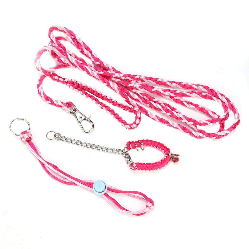 Hamster Harness, Adjustable Small Pet Outdoor Leash Walking Training Harness with Bell for Dwarf Hamster Gerbil Rat Squirrel ( Rose red) Harnesses pink&rose red - PawsPlanet Australia