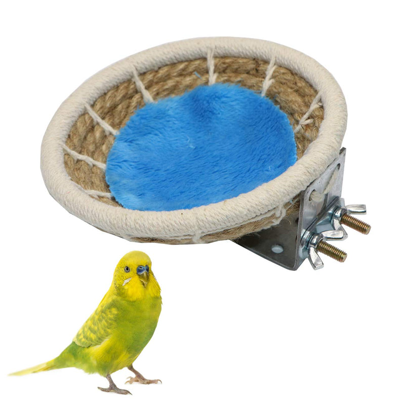 Bird Breeding Nest Bed Handmade Cotton Weave Hemp Rope Hatching Hut Cave for Parrot Budgie Parakeet Cockatiel Conure Canary Finch Lovebird