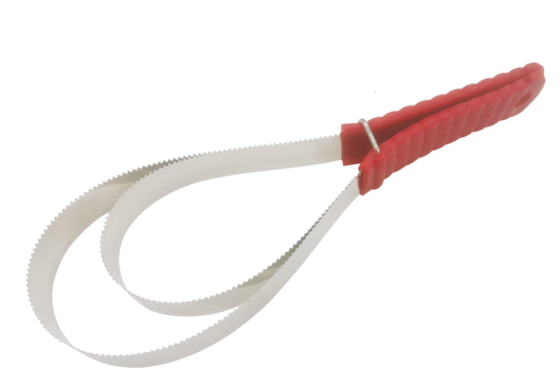 Shedding Blade Horse Brush Scraper Stainless Steel Shed Blade for Dogs (two loops) White two loops - PawsPlanet Australia