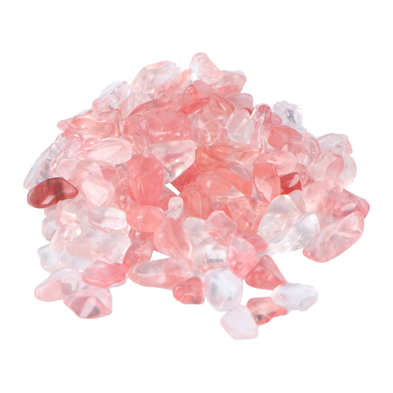 POPETPOP Aquarium Pebbles Pink-Fish Tank Gravel Rock Crystal Stones for Fish Tank/Terrariums/Garden/Flowerpot/Glassware/Vases Decoration (100g 5-7mm) - PawsPlanet Australia