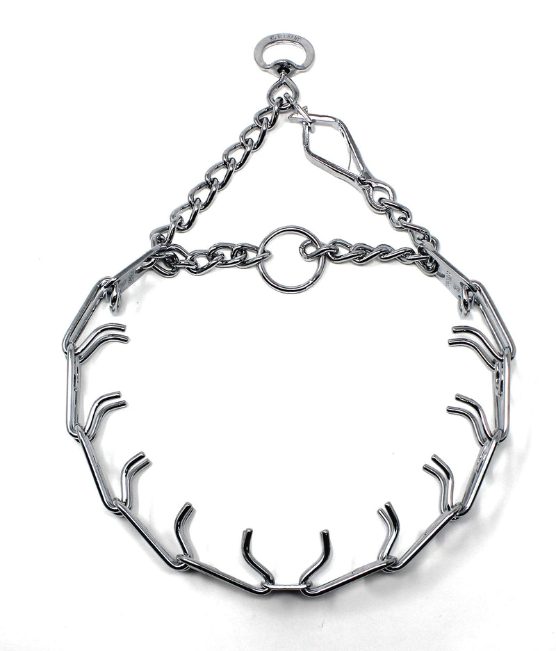 Herm Sprenger Prong Dog Training Collar with Quick Release Ultra-Plus Chrome Plated Steel Pet Pinch Collar for Dogs Anti Pull Training Collar 3mm x 21-22in Medium 21-22in x 3mm - PawsPlanet Australia