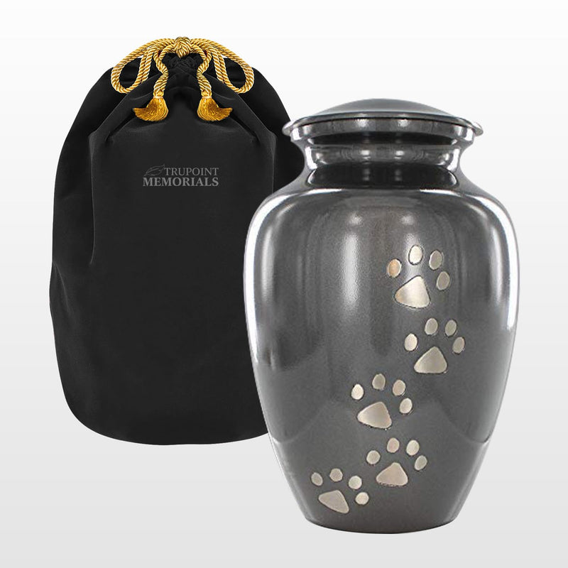 Trupoint Memorials Pet Urn for Dogs and Cats Ashes - A Loving Resting Place for Your Special Pet, Cat and Dog Urns for Ashes, Pet Cremation Urns – Grey, Small Pets up to 17 Lbs Small Up to 17 Lbs Gray - PawsPlanet Australia