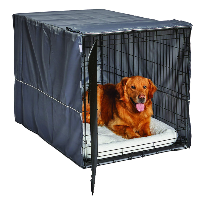 Performance Tool New World Pet Products Midwest Dog Crate Cover, Privacy Dog Crate Cover Fits Midwest Dog Crates, Machine Wash & Dry 48 inch Gray - PawsPlanet Australia