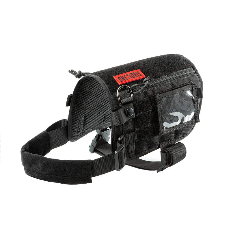 Service Dog Harness, Large Dog Harness Removable Neck Strap Compatible with Assistance Harness & Handle (Black, Short Version) Black Small - PawsPlanet Australia