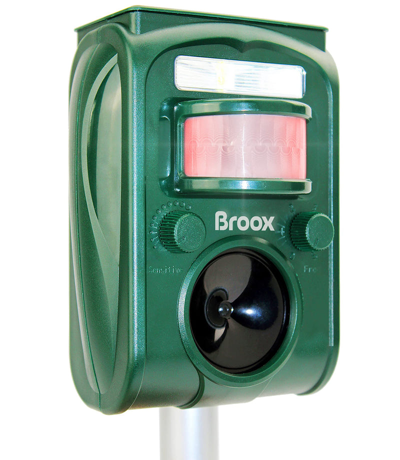 Broox 2026 Upgraded Solar Animal Repellent, Cat Repellent Outdoor, Squirrel Repellent, Deer Repellent, Ultrasonic pest Repeller, Waterproof IP 65, Motion Detection, Dog, Raccoon, Skunk, Rabbit, Rodent - PawsPlanet Australia