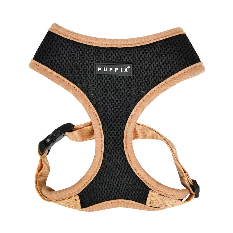 Puppia Soft Harness II - Black - L Large - PawsPlanet Australia