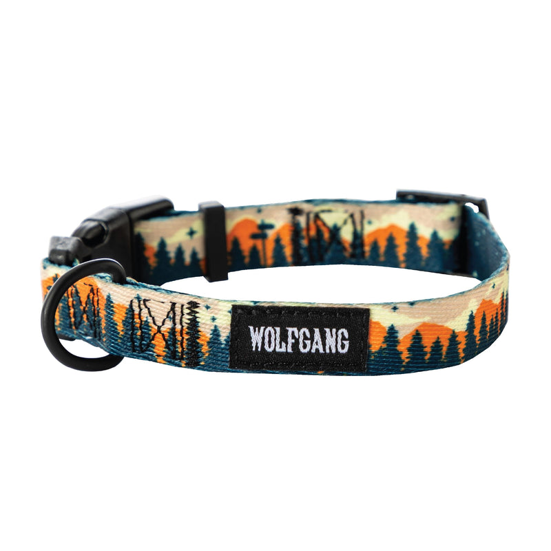 Wolfgang Heavy Duty, Adjustable Dog Collar with Quick Release Nylon Buckle for Walking & Training, Overland Print, Large Large (1 Inch x 18-26 Inch) - PawsPlanet Australia
